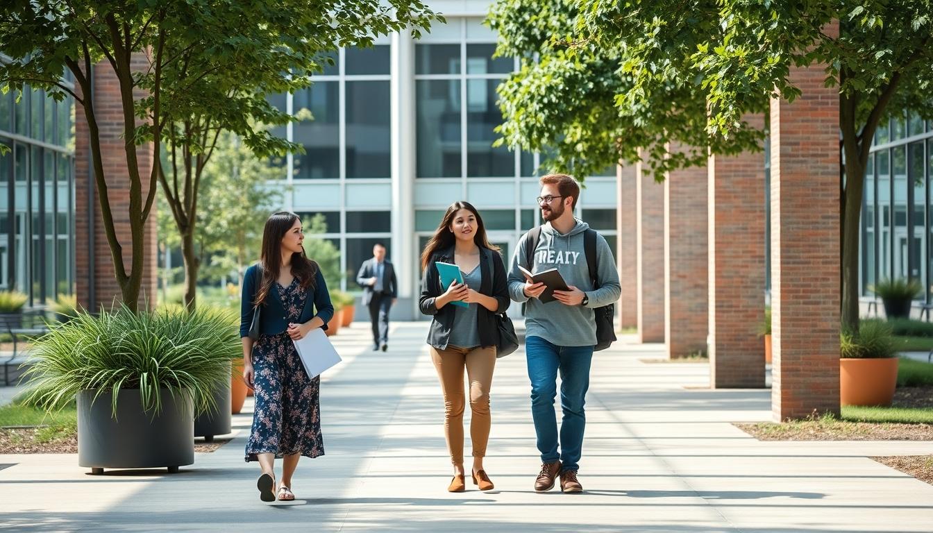 Students working in research laboratory